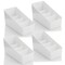 mDesign Plastic Makeup Storage Organizer for Vanity, 4 Sections - 2 Pack